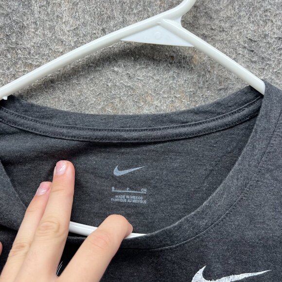 Miami Marlins Shirt Womens Small Charcoal Gray Nike Big Graphic Print Tee - Picture 3 of 11